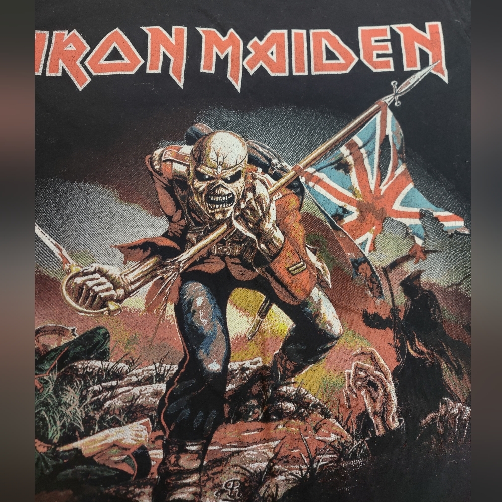 Iron Maiden - "The Trooper" Band Tee - Black - Womens 2X - Picture 2 of 4